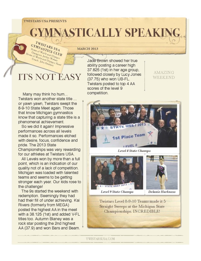 Twistars Gymnastics Newsletter Mar-2013_Page_1